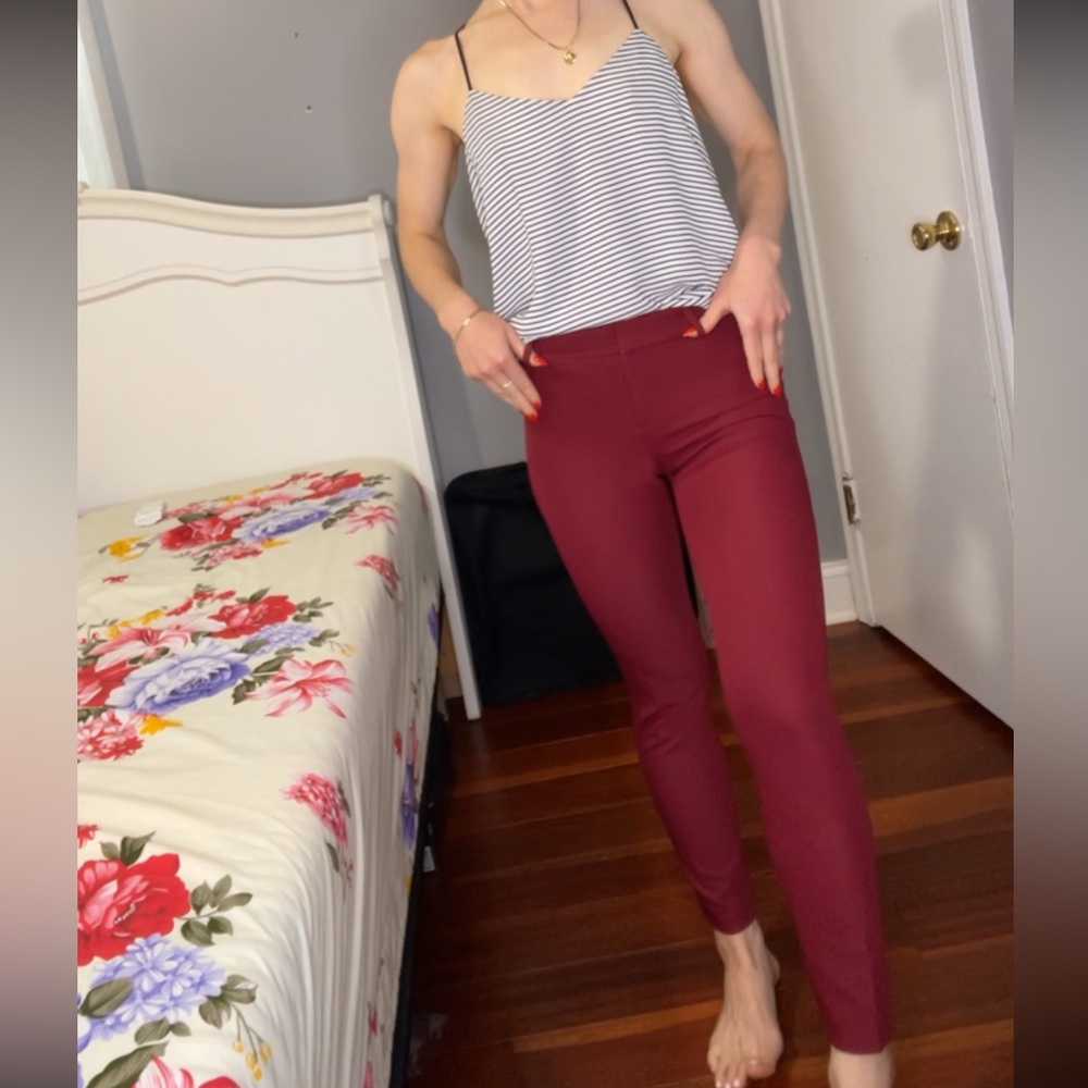 Burgundy dress pants